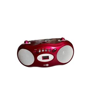 Y2K NextPlay Glitz and Glimmer Boombox Radio CD Player NP400GB Hot Pink